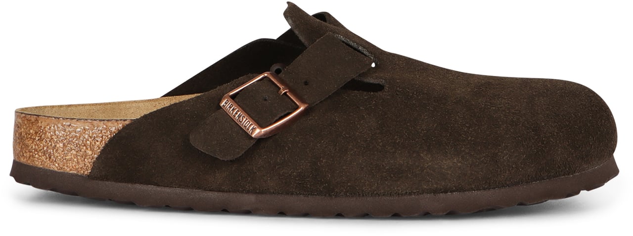 Birkenstock Boston Suede mules Bruin