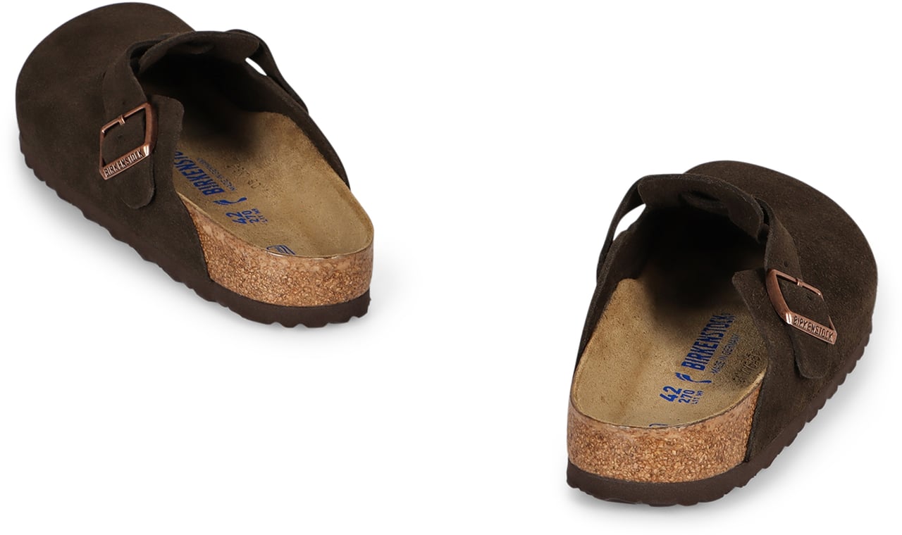 Birkenstock Boston Suede mules Bruin