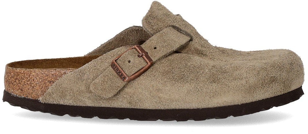 Birkenstock BIRKENSTOCK BOSTON SOFT FOOTBED TAUPE CLOG Beige