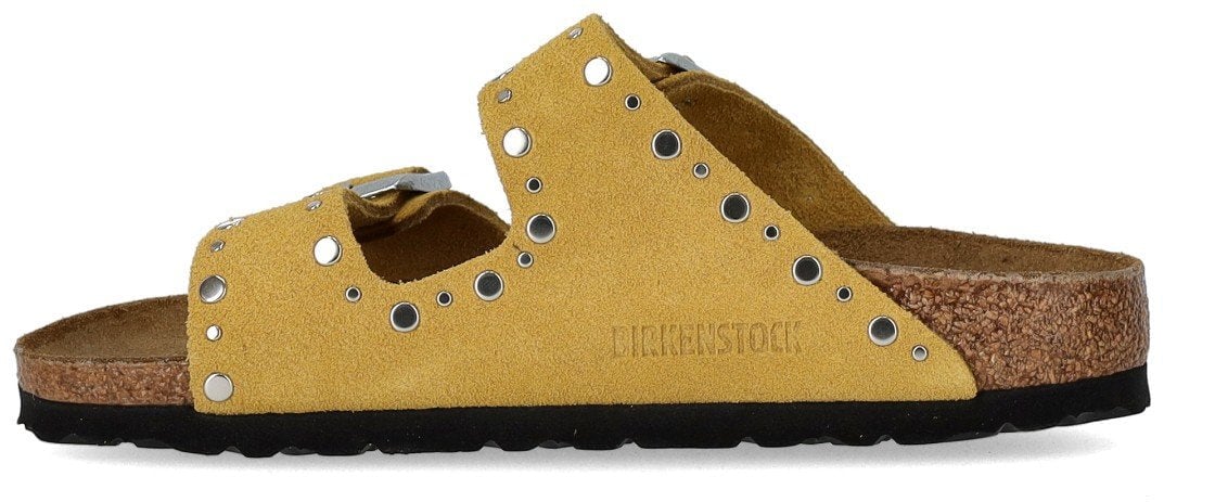 Birkenstock BIRKENSTOCK ARIZONA RIVET OCHRE SANDAL Geel