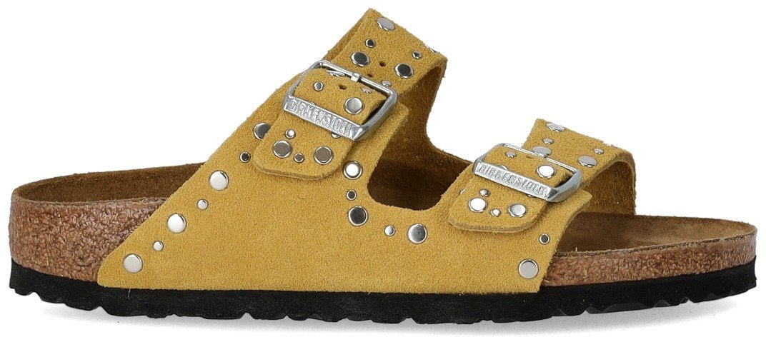 Birkenstock BIRKENSTOCK ARIZONA RIVET OCHRE SANDAL Geel