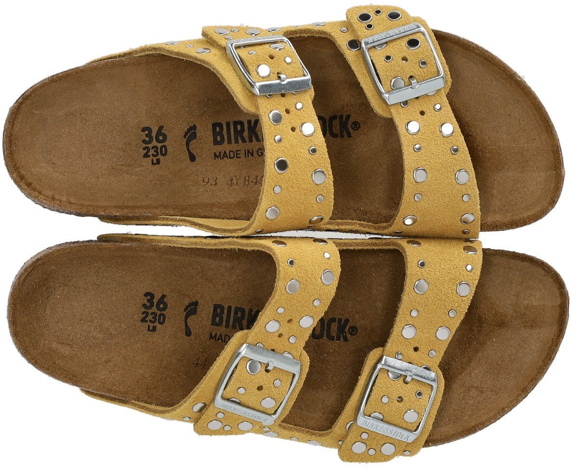 Birkenstock BIRKENSTOCK ARIZONA RIVET OCHRE SANDAL Geel
