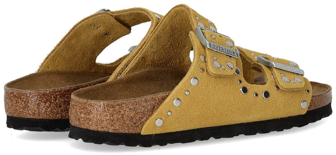 Birkenstock BIRKENSTOCK ARIZONA RIVET OCHRE SANDAL Geel