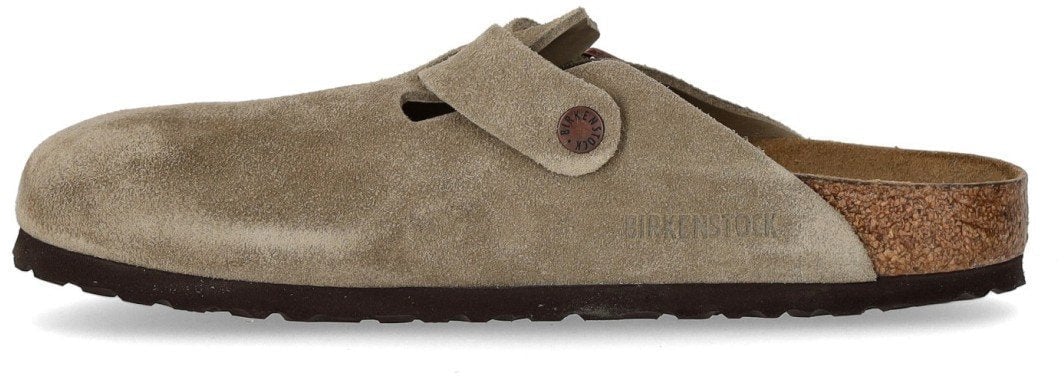 Birkenstock BIRKENSTOCK BOSTON SOFT FOOTBED TAUPE UNISEX CLOG Beige