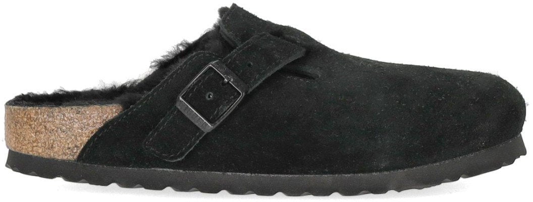 Birkenstock BIRKENSTOCK BOSTON SHEARLING CLOG Zwart