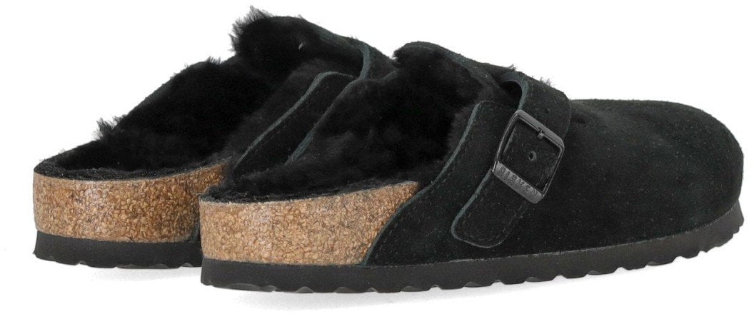 Birkenstock BIRKENSTOCK BOSTON SHEARLING CLOG Zwart