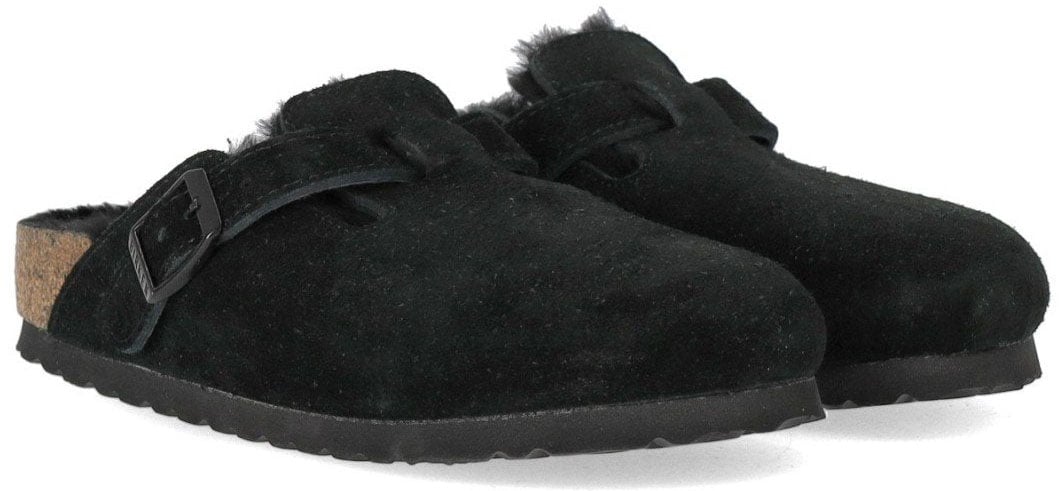 Birkenstock BIRKENSTOCK BOSTON SHEARLING CLOG Zwart