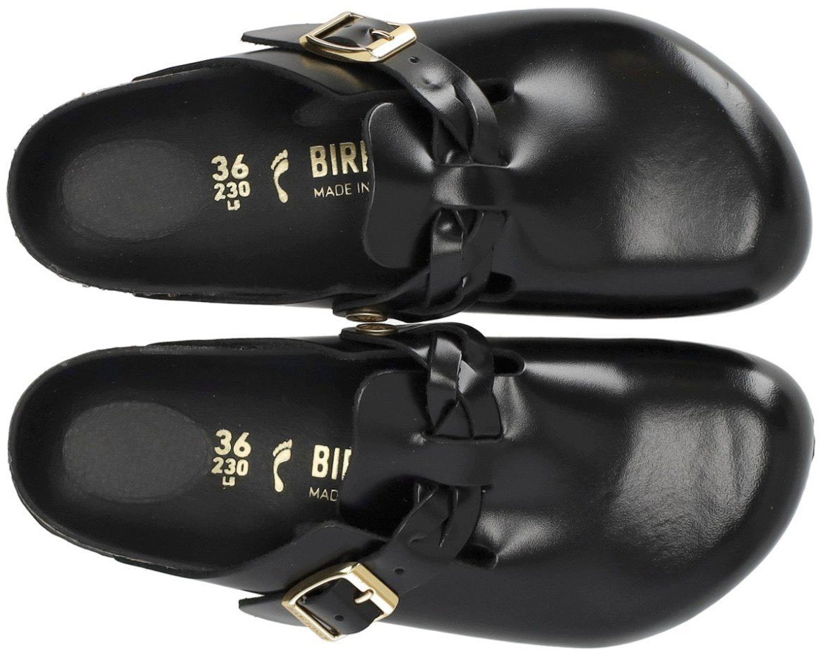 Birkenstock BIRKENSTOCK BOSTON BRAIDED CLOG Zwart