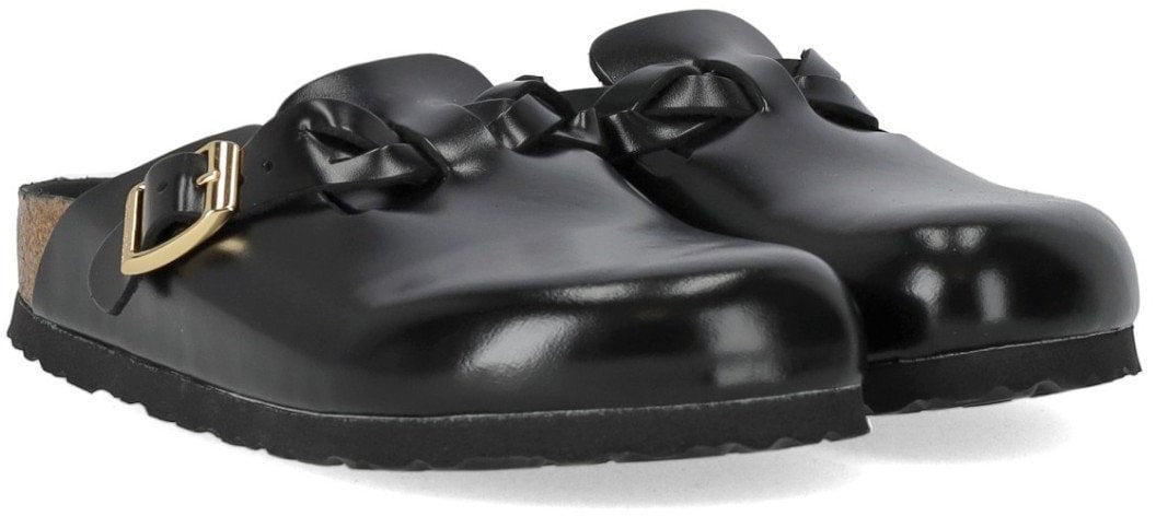 Birkenstock BIRKENSTOCK BOSTON BRAIDED CLOG Zwart