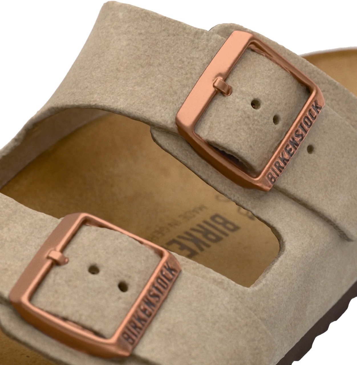 Birkenstock Ciabatta Arizona Suede Leather Taupe Taupe