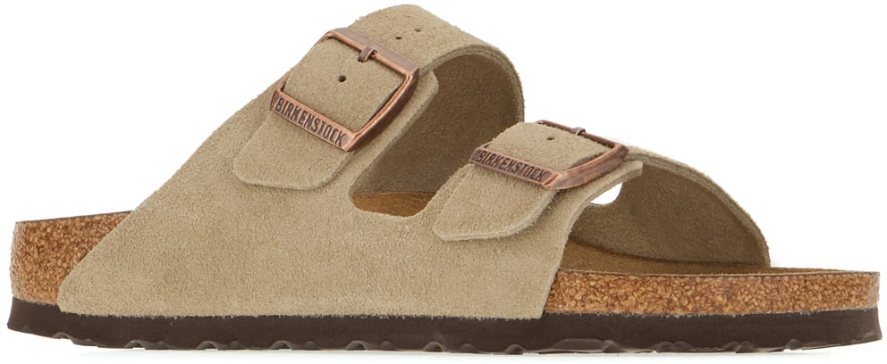 Birkenstock Birkenstock Sand suede Arizona sandals Neutraal