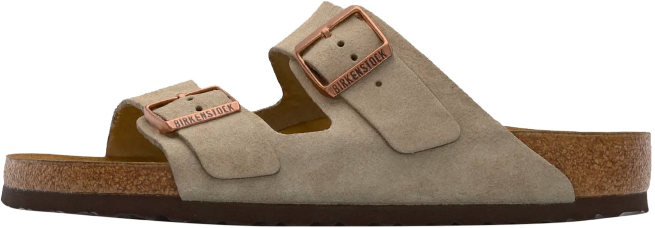 Birkenstock Ciabatta Arizona Suede Leather Taupe Taupe