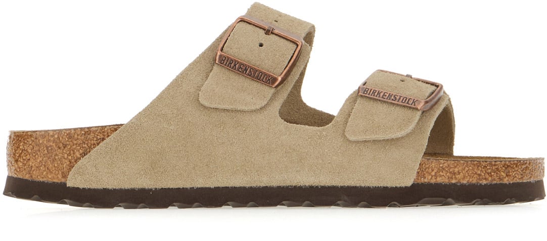 Birkenstock Birkenstock Sand suede Arizona sandals Neutraal