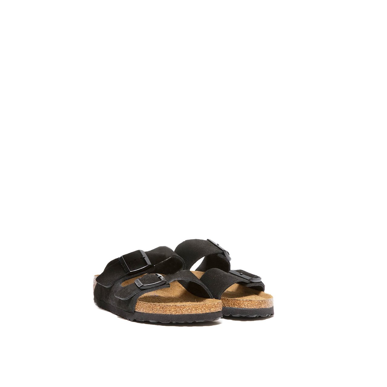 Birkenstock Sandalo Arizona in pelle scamosciata nera Beige