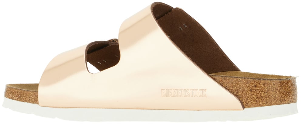 Birkenstock Birkenstock Pink gold leather Arizona sandals Roze