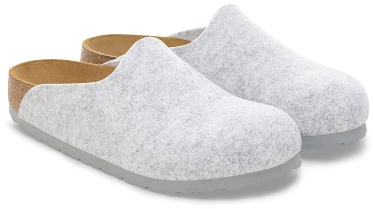 Birkenstock Birkenstock  Slippers Lichtgrijs Amsterdam Wool Felt Grijs