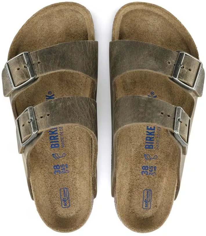 Birkenstock Sandals Faded Khaki Groen