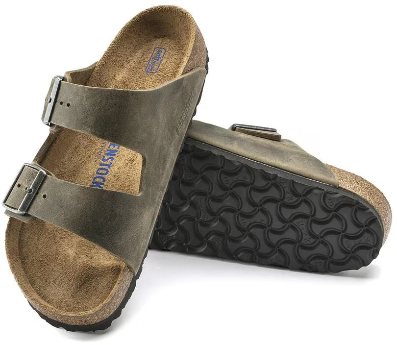 Birkenstock Sandals Faded Khaki Groen