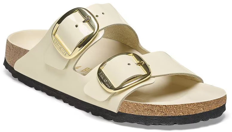 Birkenstock Sandals Shine Ecru Divers