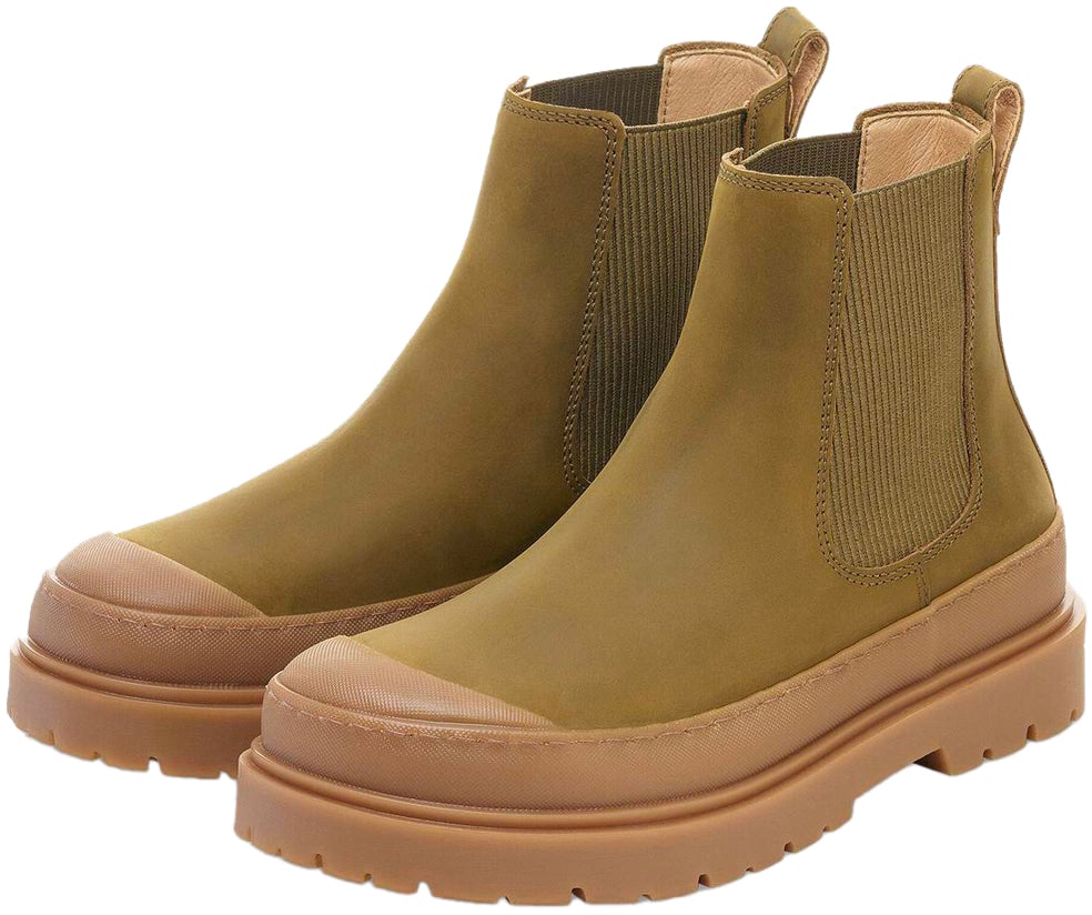 Birkenstock Stivale Prescott Slip On Nubuck Leather Pine Green Divers