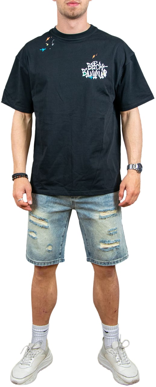Black Bananas Black Bananas Painters T-Shirt Zwart