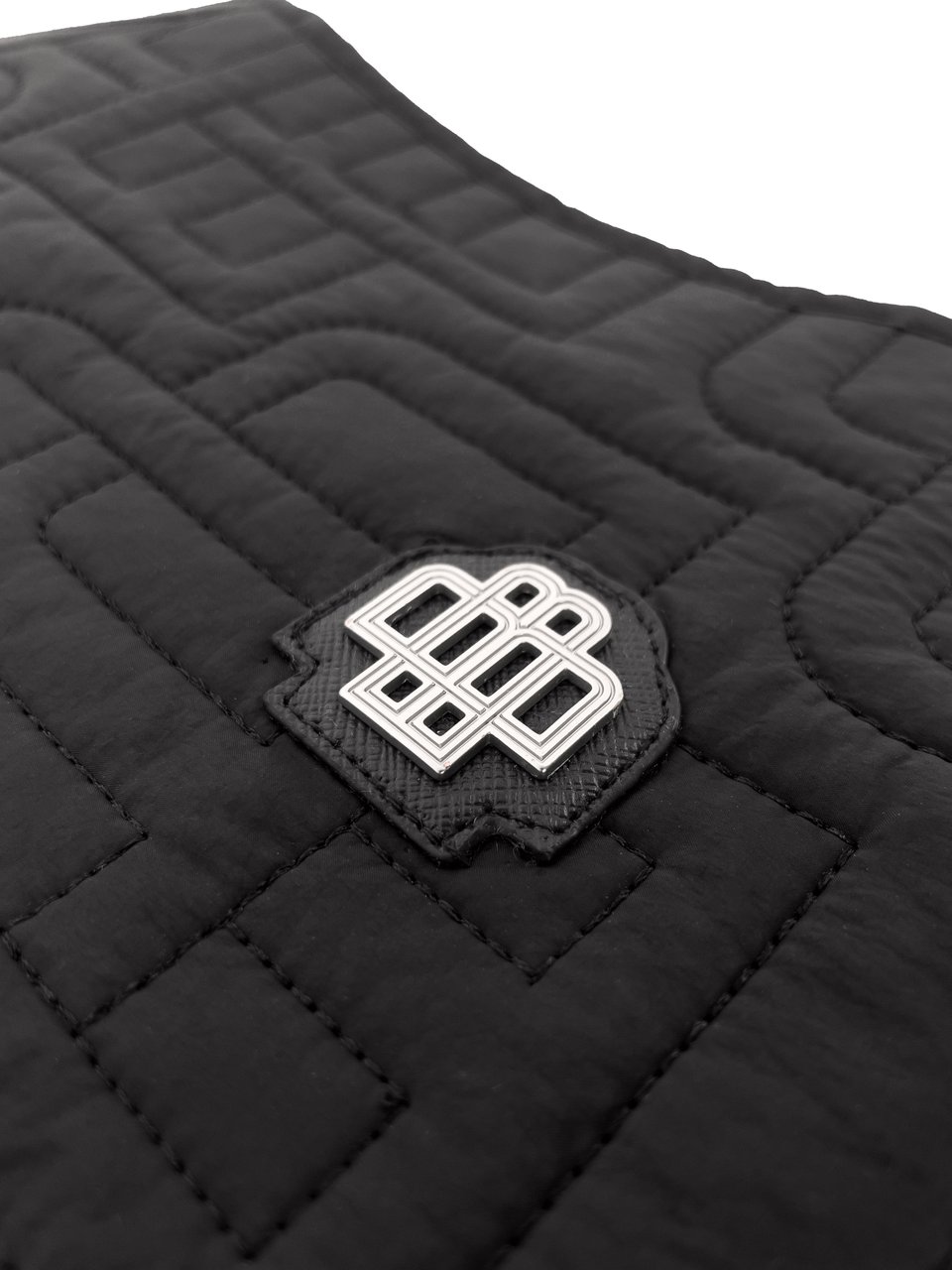 Black Bananas Monogram Quilted Vest Zwart