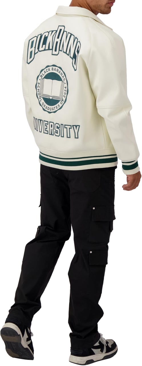 Black Bananas University Jacket Beige