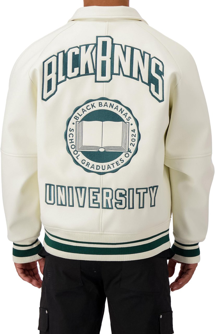 Black Bananas University Jacket Beige