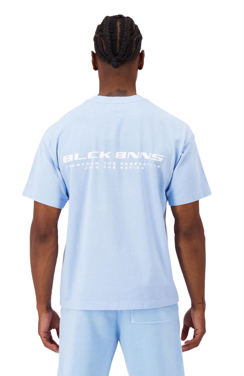 Black Bananas Nation Tee Blauw
