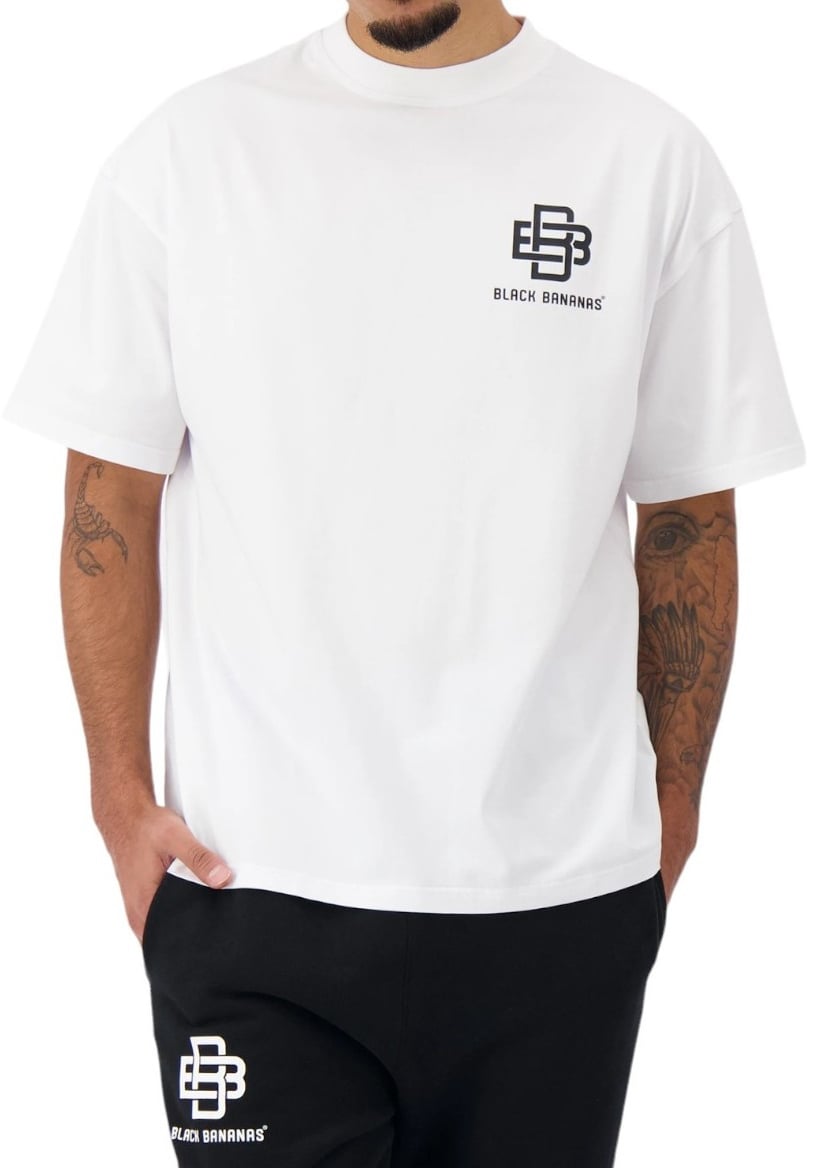 Black Bananas Heren T-Shirt Wit
