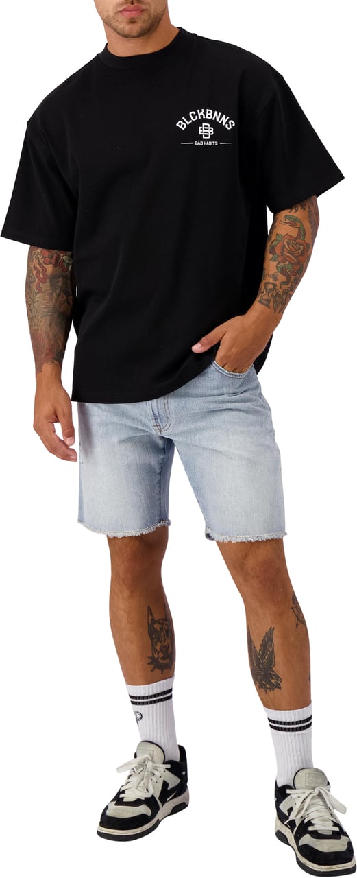 Black Bananas Bad Habits Tee Zwart