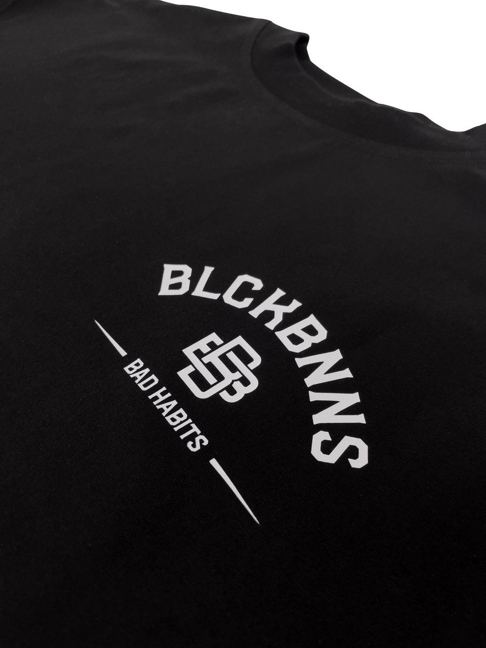 Black Bananas Bad Habits Tee Zwart