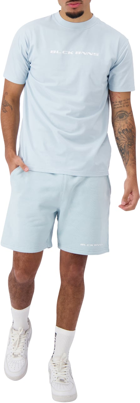 Black Bananas Cursive Script Tee Blauw