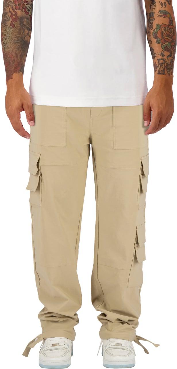 Black Bananas Monogram Tech Cargo Pants Beige