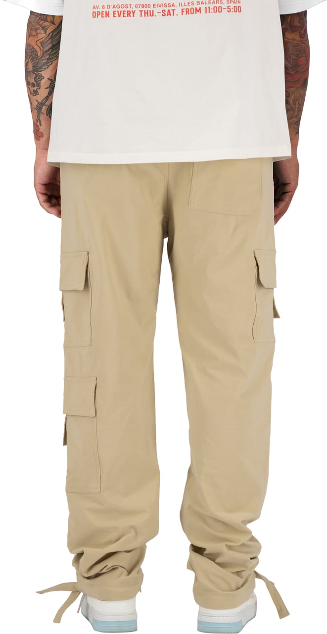 Black Bananas Monogram Tech Cargo Pants Beige
