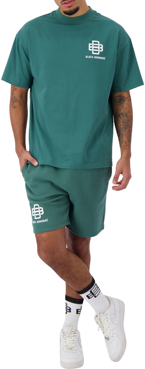 Black Bananas City Sweatshorts Groen