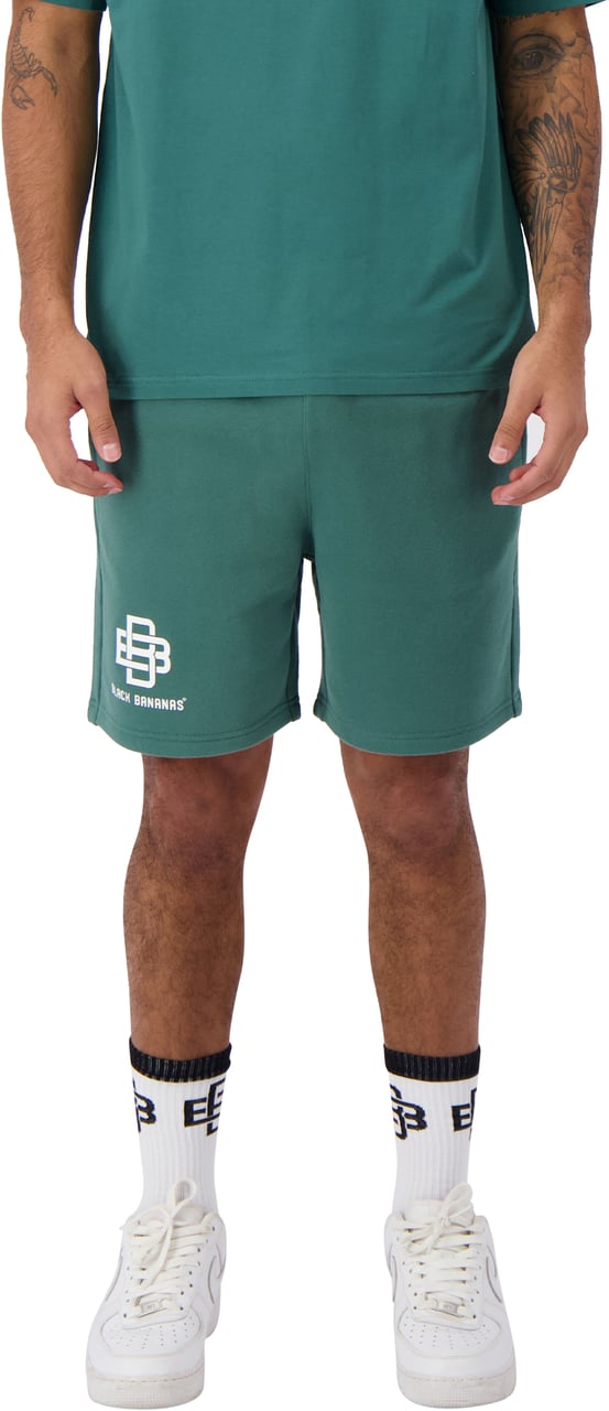 Black Bananas City Sweatshorts Groen