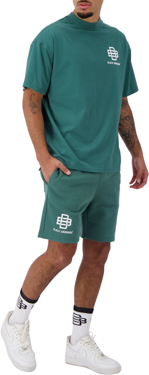 Black Bananas City Sweatshorts Groen