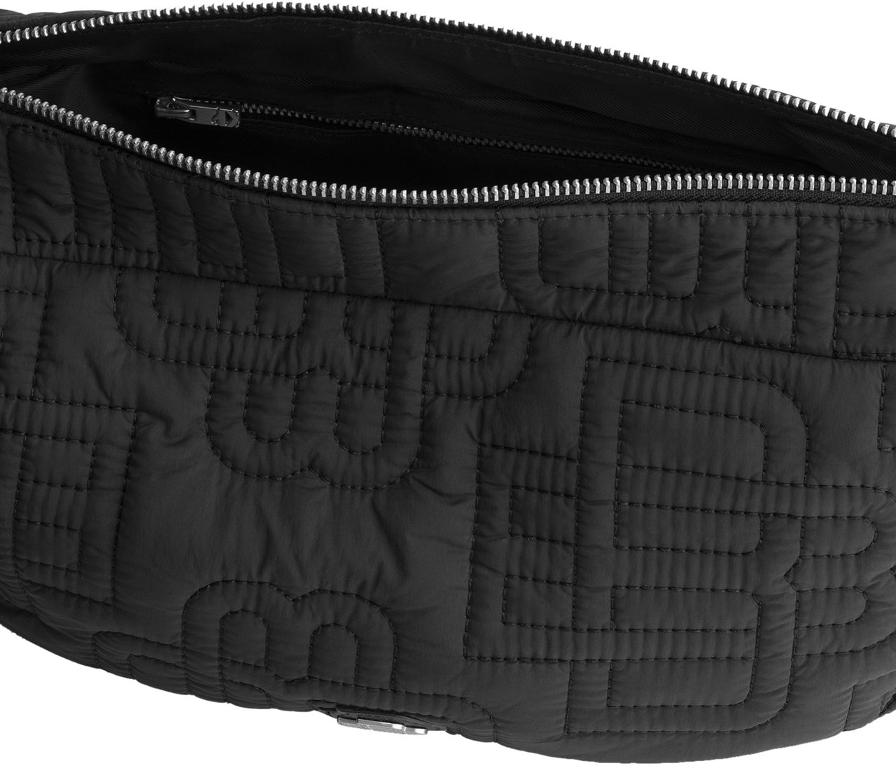 Black Bananas Monogram Quilted Sling Bag Zwart
