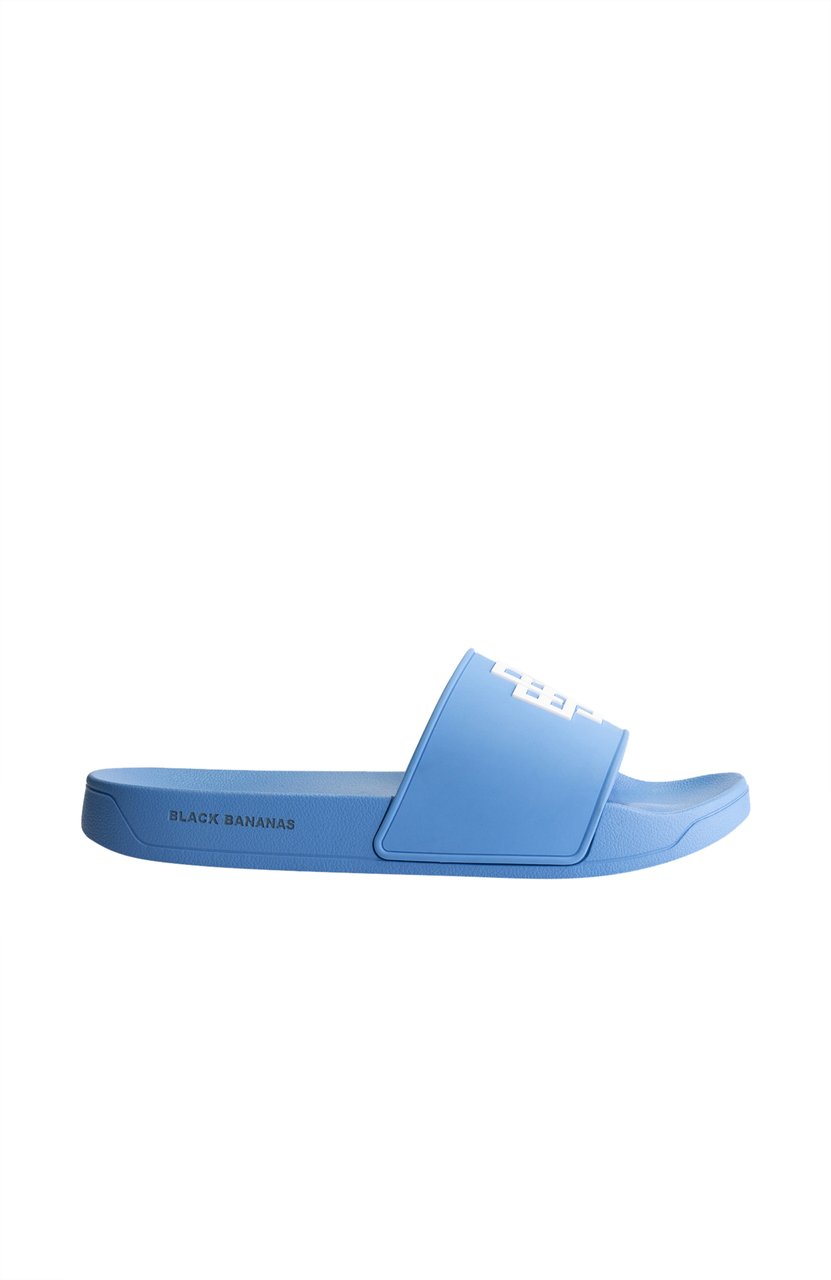 Black Bananas Mono Slides Blauw
