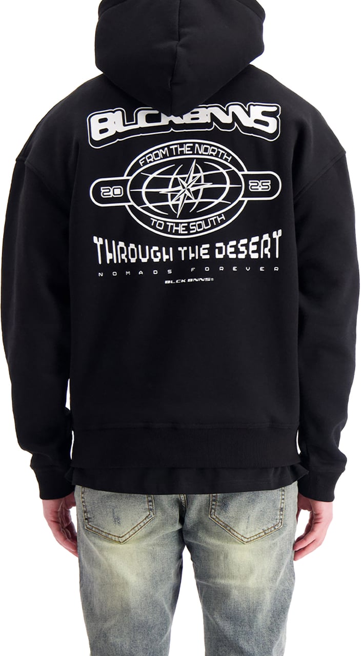Black Bananas Compass Hoodie Zwart