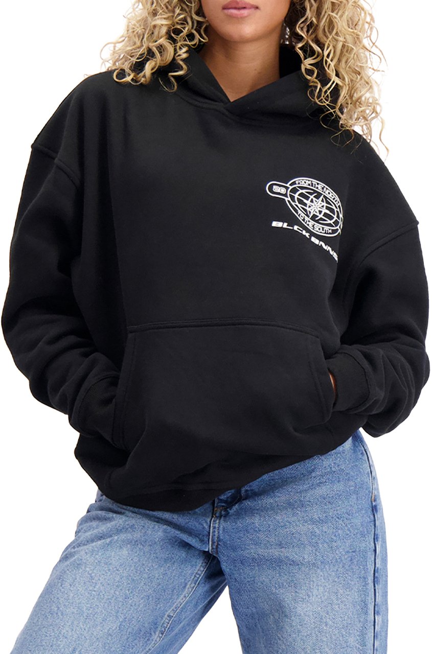 Black Bananas Compass Hoodie Zwart