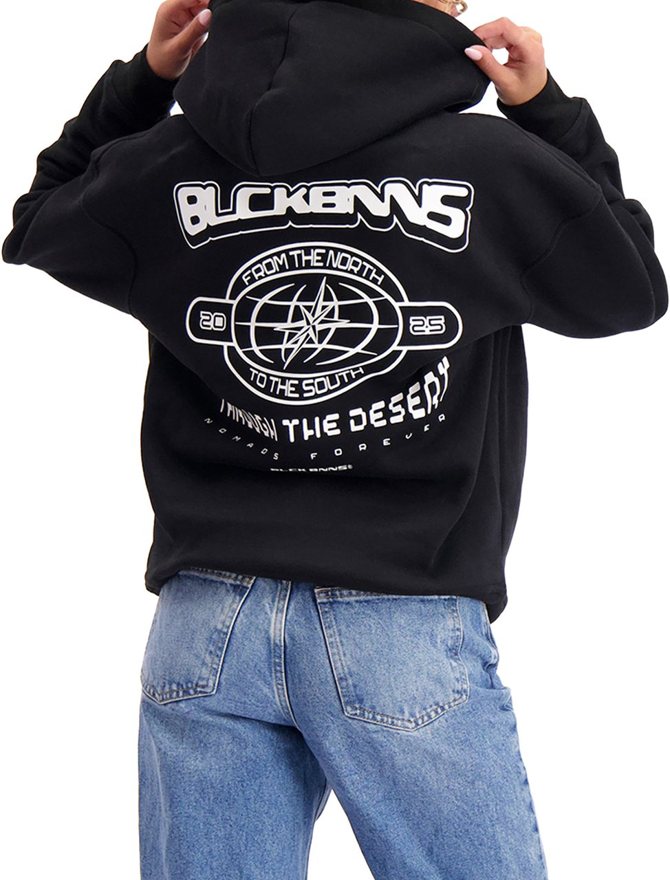 Black Bananas Compass Hoodie Zwart