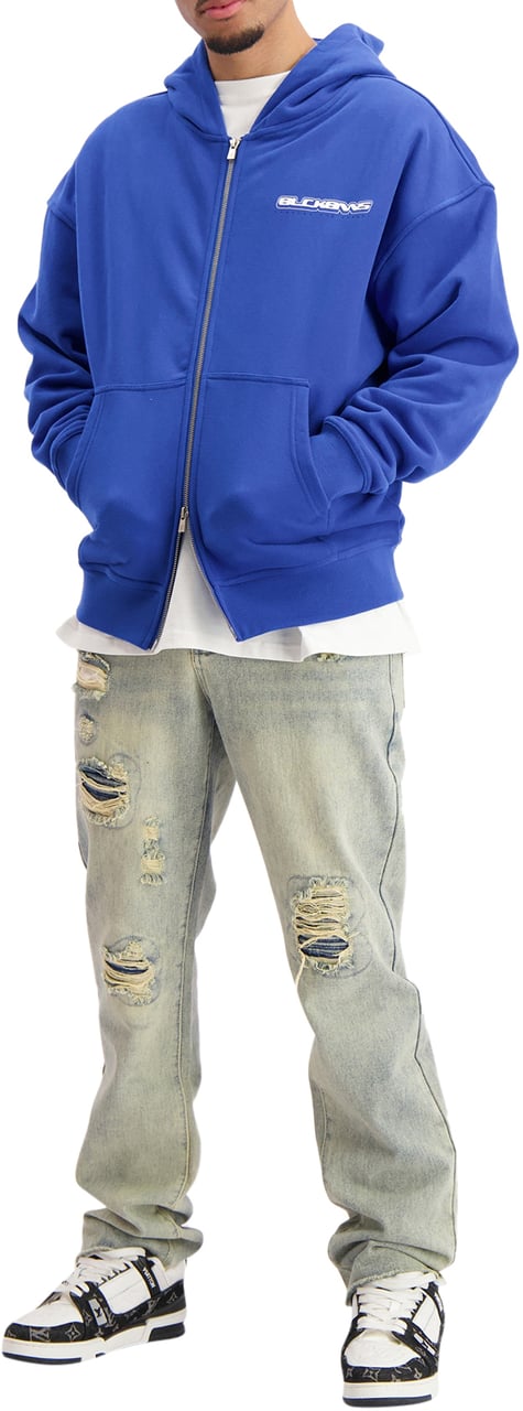 Black Bananas Ttd Zip Hoodie Blauw