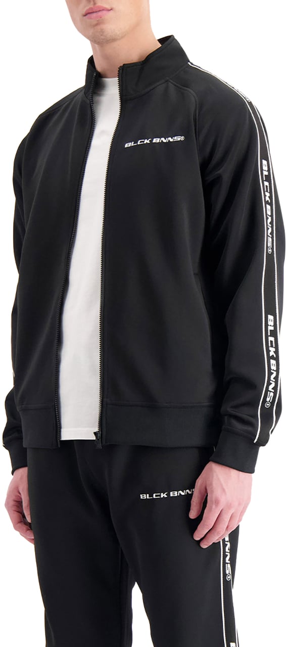 Black Bananas Taped Tracktop Zwart