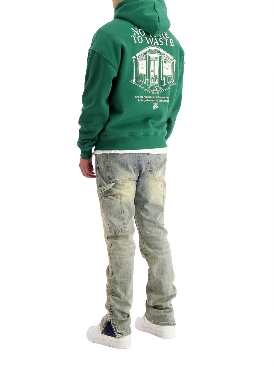 Black Bananas Watch Repairs Hoodie Groen