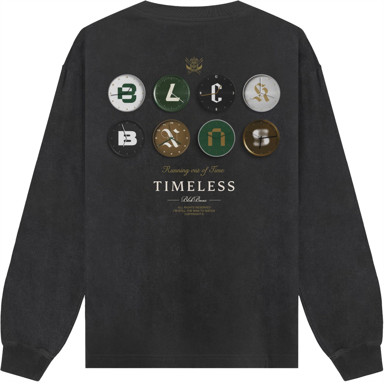 Black Bananas Timeless Longsleeve Zwart