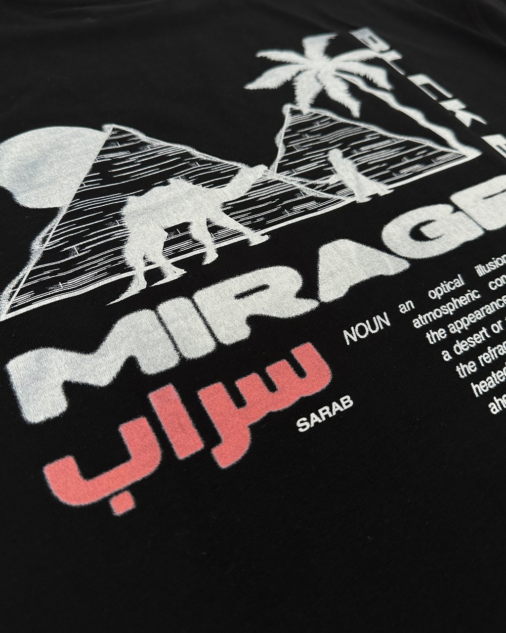 Black Bananas Mirage T-shirt Zwart