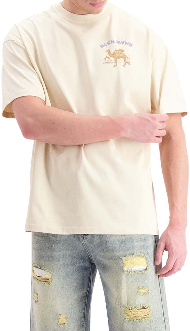 Black Bananas Camel T-shirt Beige