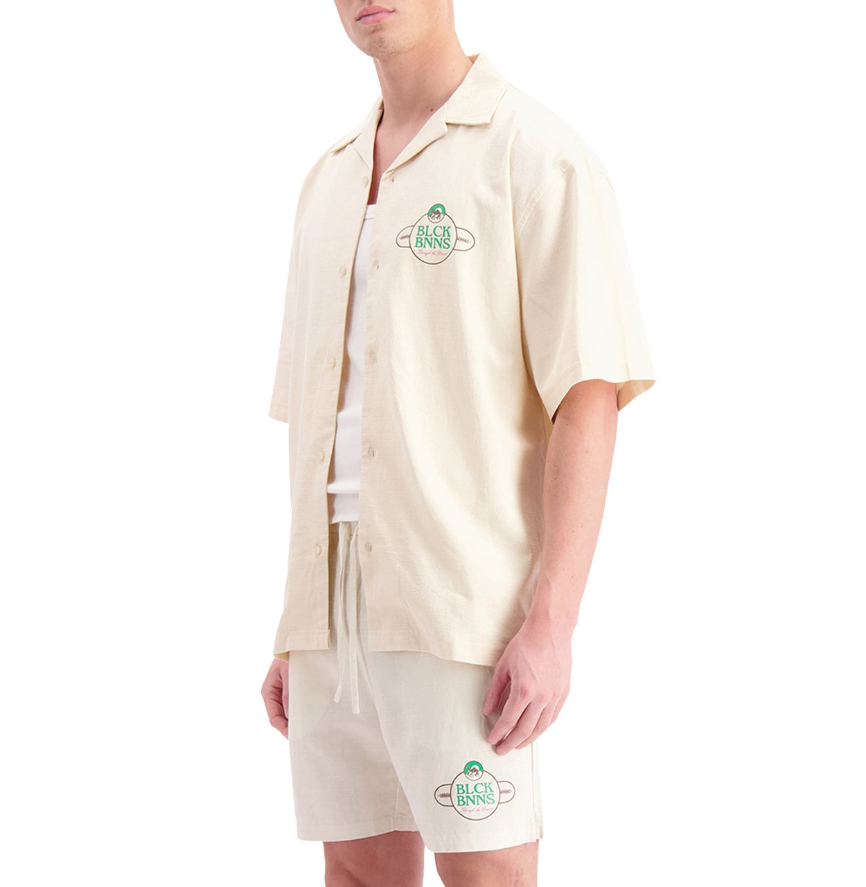 Black Bananas Nomad Linen Shirt Beige